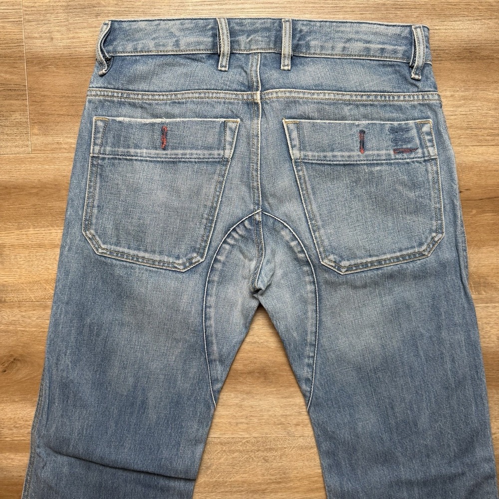 Diesel Bumix Jeans Men 29x34 Blue Relaxed Straight Made Italy Denim Skater Y2K - Picture 4 of 15